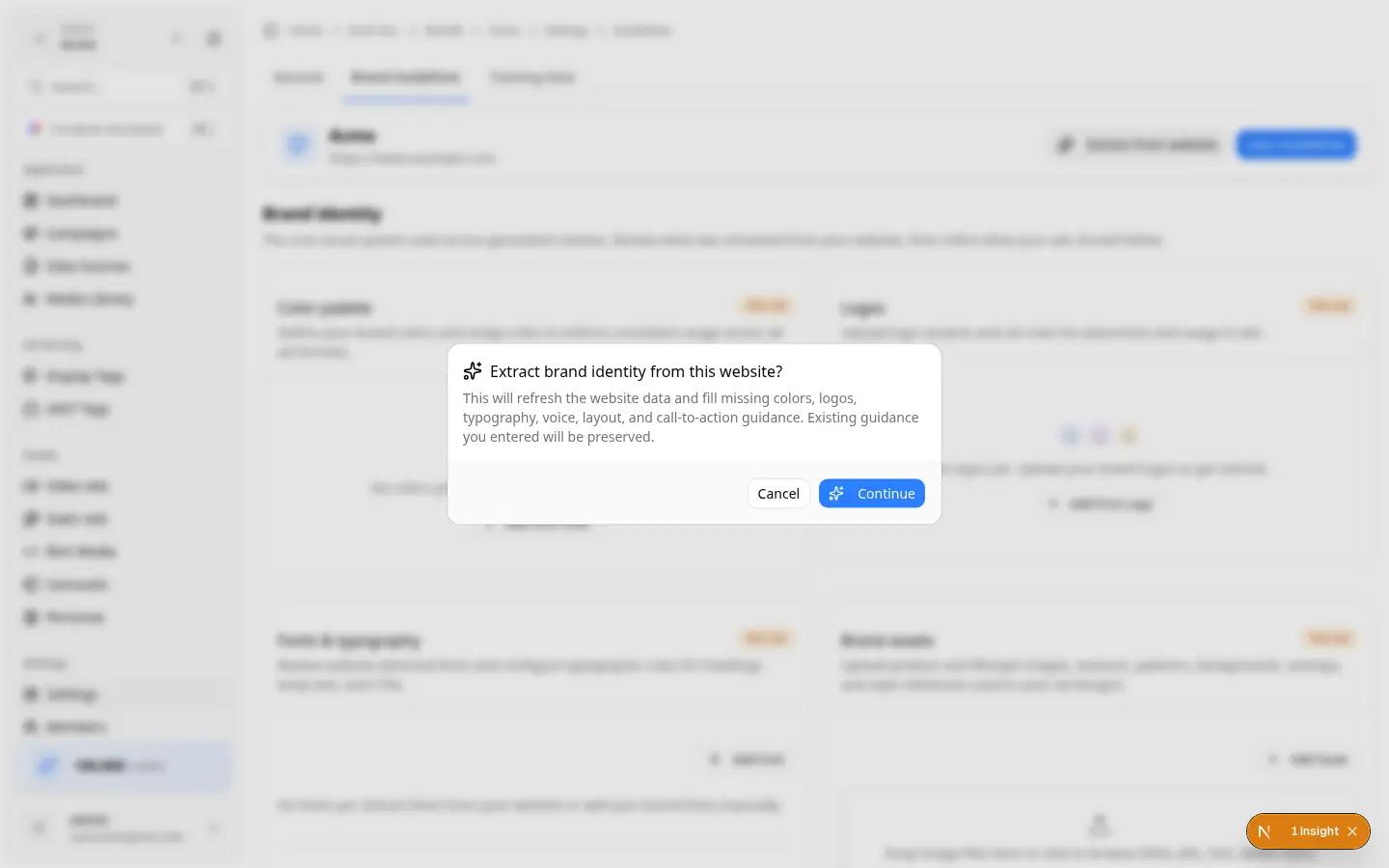 Existing guidance is preserved Extract from website confirmation